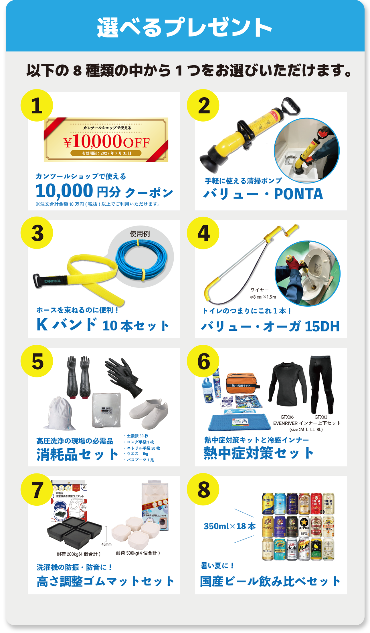 選べるプレゼント