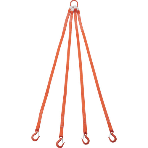 カンツールショップＴＲＵＳＣＯ ４本吊ベルトスリングセット ２５ｍｍ