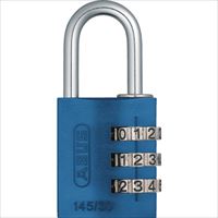 ＡＢＵＳ　ナンバー可変式南京錠　１４５－３０　ブルー