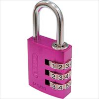 ＡＢＵＳ　ナンバー可変式南京錠　１４５－３０　ピンク