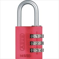 ＡＢＵＳ　ナンバー可変式南京錠　１４５－３０　レッド