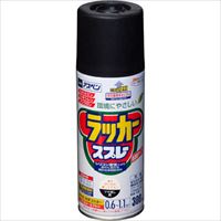 アサヒペン　アスペンラッカースプレー３００ｍｌ　つや消し黒