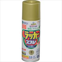 アサヒペン　アスペンラッカースプレー　４２０ＭＬ　金