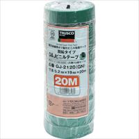 ＴＲＵＳＣＯ　脱鉛タイプビニールテープ　１９ｍｍＸ２０ｍ　１０巻入り　緑