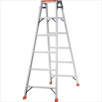 ＴＲＵＳＣＯ　天板乗り防止ペイントはしご兼用脚立　アルミ合金製・脚カバー付　高さ１．６９ｍ