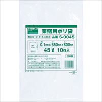 ＴＲＵＳＣＯ　業務用ポリ袋０．１×２４０Ｌ　５枚入