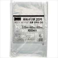 ＴＲＵＳＣＯ　規格ポリ袋２０号　縦６００Ｘ横４６０Ｘｔ０．０３　１００枚入　透明