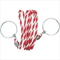 ＴＲＵＳＣＯ　コーン用ロープ　標識　赤×白　１２ｍｍＸ２ｍ