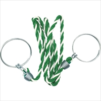 ＴＲＵＳＣＯ　コーン用ロープ　標識　緑×白　１２ｍｍＸ２ｍ