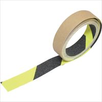 ＴＲＵＳＣＯ　蛍光ノンスリップテープ　屋外用　２５ｍｍＸ３ｍ　ゼブラ