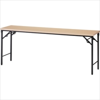 ＴＲＵＳＣＯ　折りたたみ会議テーブル　９００Ｘ４５０ＸＨ７００　棚板なし　ナチュラル