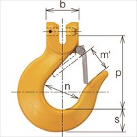 ＫＩＴＯ　チェンスリング　カナグ部材（ピンタイプ）　スリングフックＶＳＬ　基本使用荷重３．２ｔ